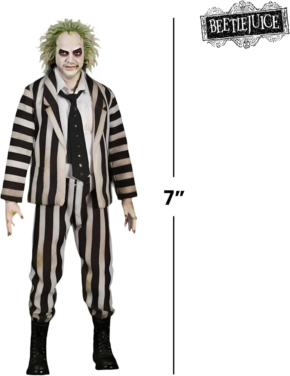 Mezco Toyz One:12 Collective Beetle Juice (1988) Beetle Juice Deluxe Edition 1/12 Scale Collectible Figure