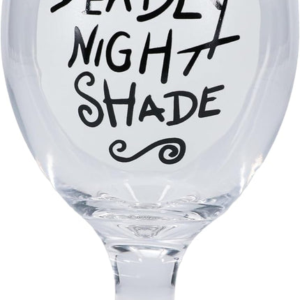 Nightmare Before Christmas Glow in The Dark Glass, Deadly Nightshade Cup 350ml (11.8 fl oz)