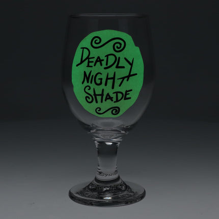 Nightmare Before Christmas Glow in The Dark Glass, Deadly Nightshade Cup 350ml (11.8 fl oz)