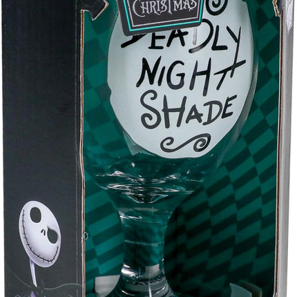 Nightmare Before Christmas Glow in The Dark Glass, Deadly Nightshade Cup 350ml (11.8 fl oz)