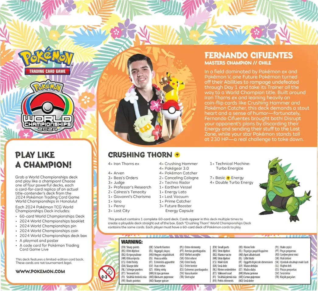 Pokémon TCG 2024 World Championships Decks (ENGLISH EDITION)