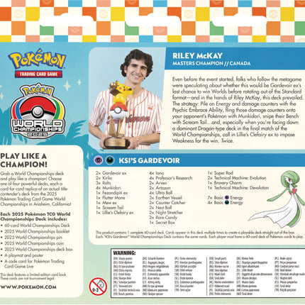 Pokemon TCG: 2025 Pokémon TCG World Championships Decks (ENGLISH EDITION)