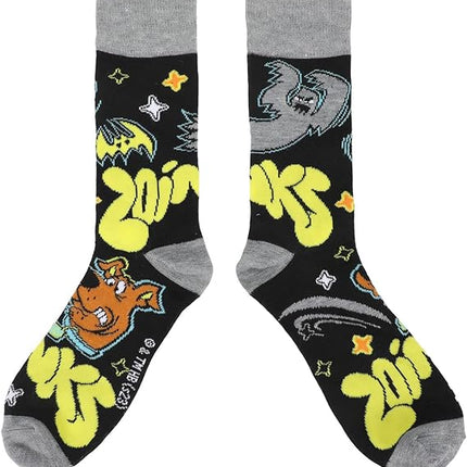 Scooby Doo Zoinks Men's 5-Pair Casual Crew Socks