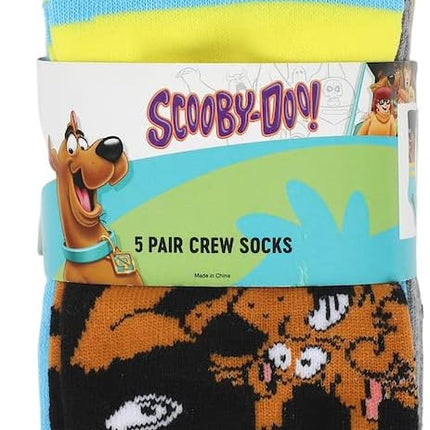 Scooby Doo Zoinks Men's 5-Pair Casual Crew Socks