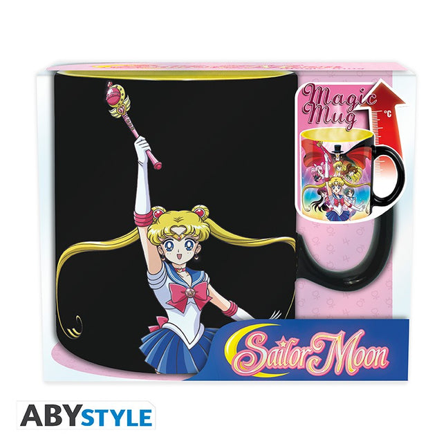 Sailor Moon - Sailor Moon with Artemis & Luna Heat Chainging Mug 460ml