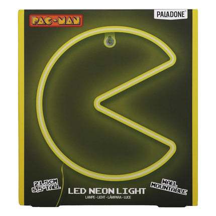 Paladone Pac-Man Neon Wall Light - Retro Arcade LED Wall Decor for Bedroom, Bar & Game Room