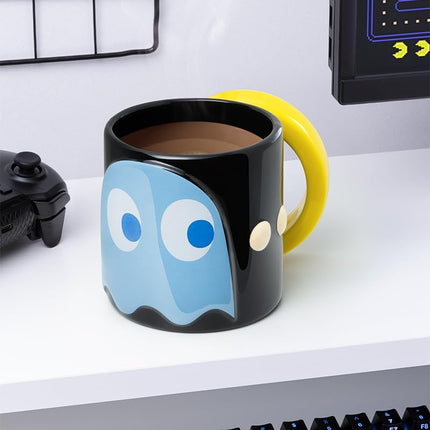 PAC-Man Officially Licensed Ceramic Mug - 600ml (20 fl oz) Retro Gaming Coffee Cup Featuring Inky