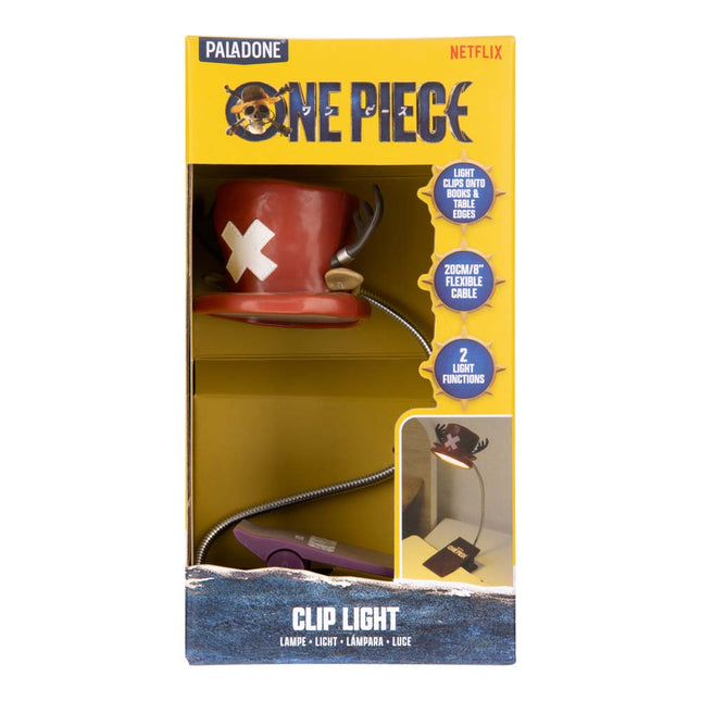 Paladone Netflix One Piece Chopper's hat Clip Book Light – LED Clip Lamp with Flexible Arm, Battery Powered