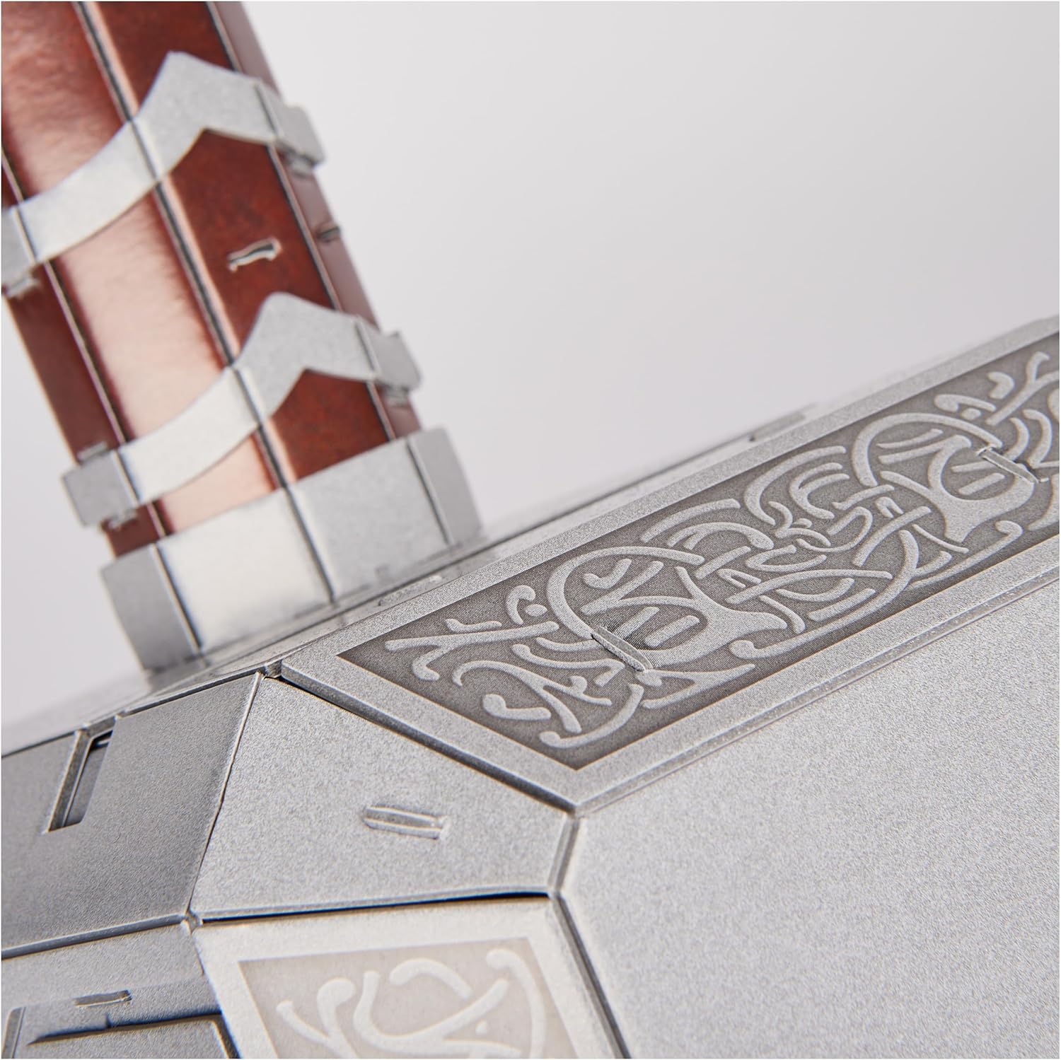 4D Build, Marvel Mjolnir Thor Hammer 3D Puzzle Model Kit with Stand 87 Pcs | Thor Desk Decor | Building Toys