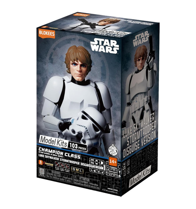 BLOKEES Figures - Star Wars A New Hope Champion Class - Luke Skywalker Stormtrooper Disguise Version Model Kit