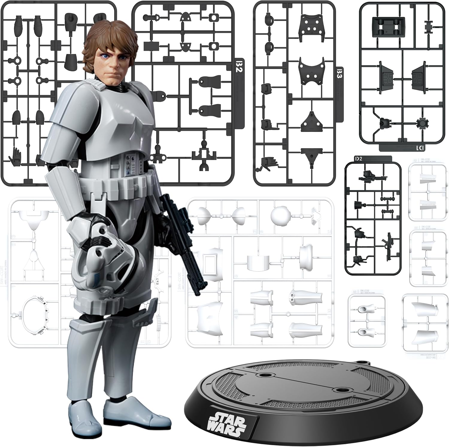 BLOKEES Figures - Star Wars A New Hope Champion Class - Luke Skywalker Stormtrooper Disguise Version Model Kit