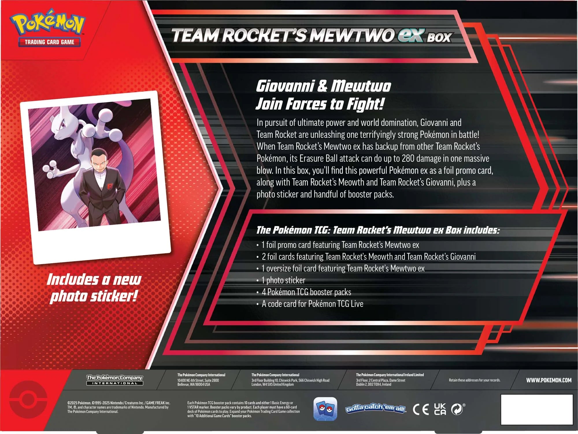 Pokemon TCG: Team Rocket's Mewtwo ex Box (ENGLISH EDITION) Pokemon TCG: Team Rocket's Mewtwo ex Box (ENGLISH EDITION)
