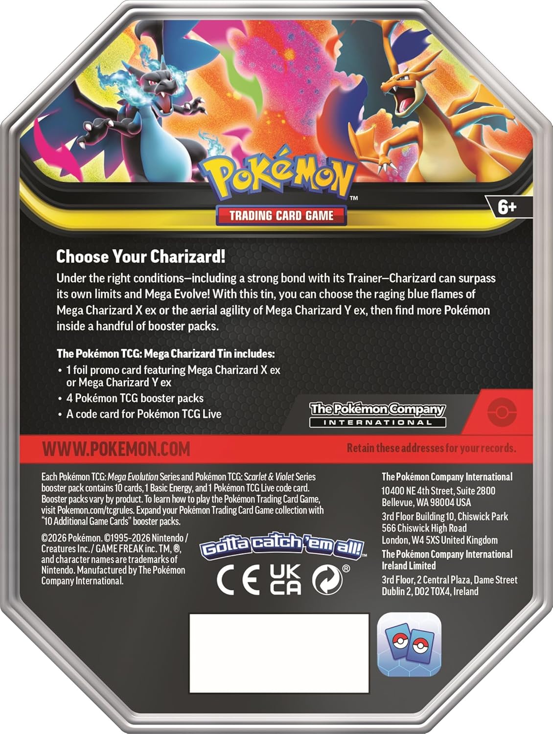ユ*キ様 Pokémon TCG: Mega Charizard Tin メガリ Pokémon TCG: Mega Charizard Tins (ENGLISH EDITION)