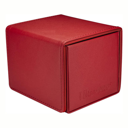Ultra PRO Alcove Edge Deck Box (Red), Stores & Protects Up To 100 Standard Size Cards
