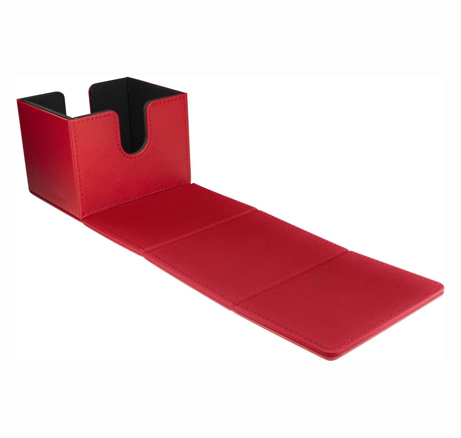 Ultra PRO Alcove Edge Deck Box (Red), Stores & Protects Up To 100 Standard Size Cards