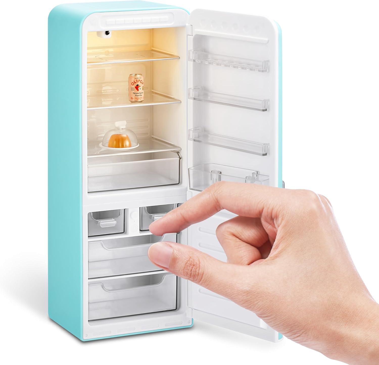 Mini Brands Fill The Fridge Playset w/UV Light by ZURU, Collectibles