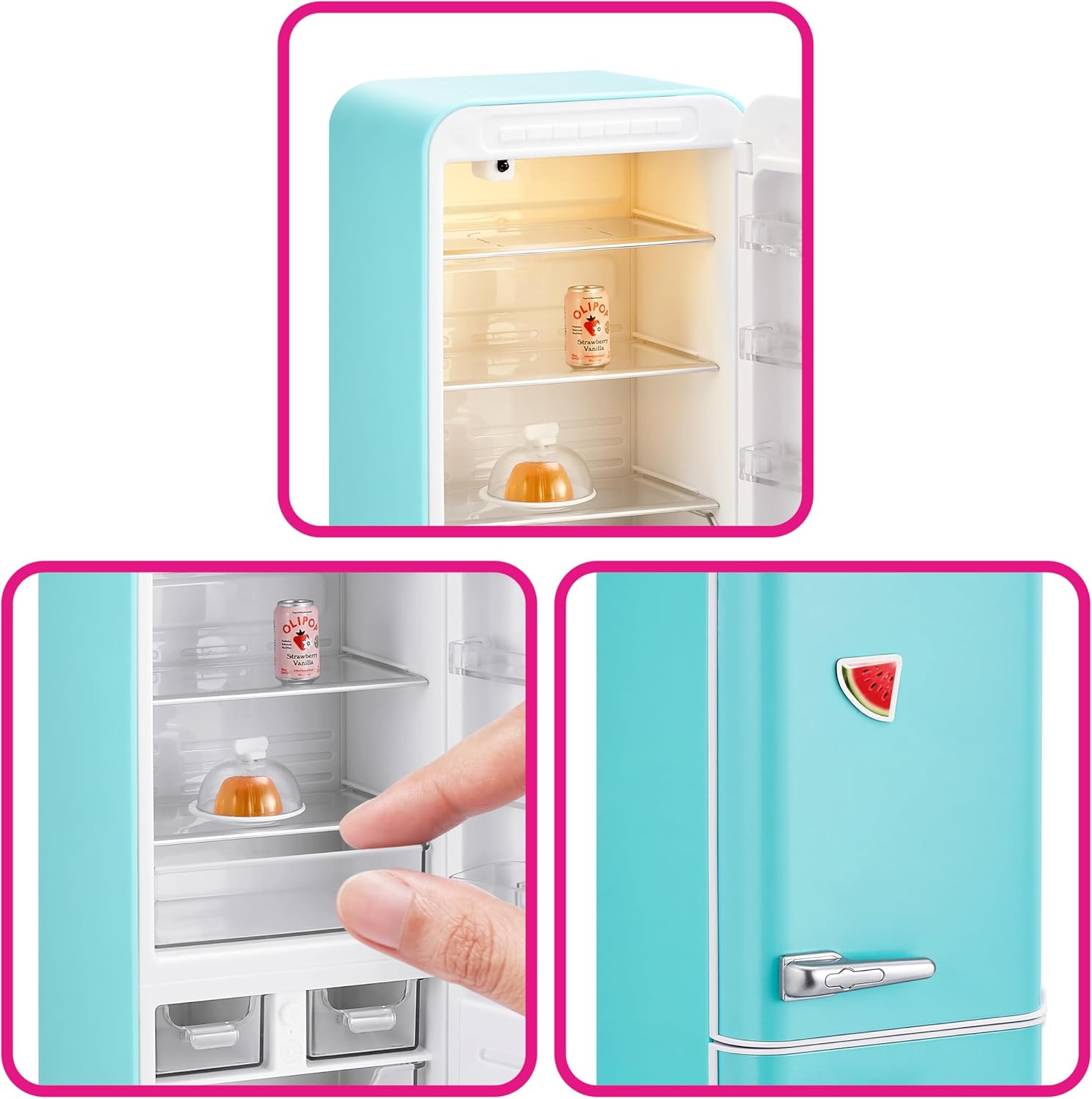 Mini Brands Fill The Fridge Playset w/UV Light by ZURU, Collectibles