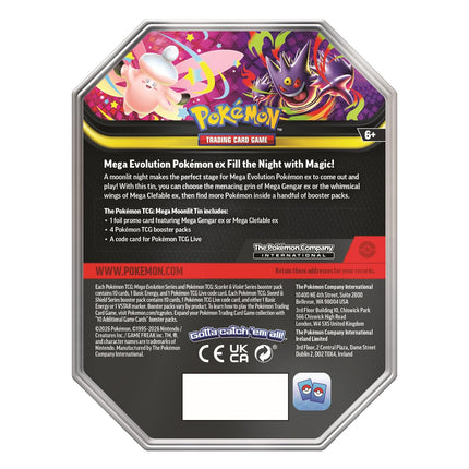 Pokemon TCG: Mega Moonlit Tins (ENGLISH EDITION)