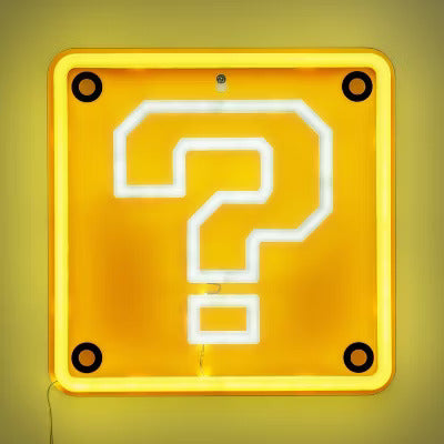Super Mario Question Block LED Neon Light