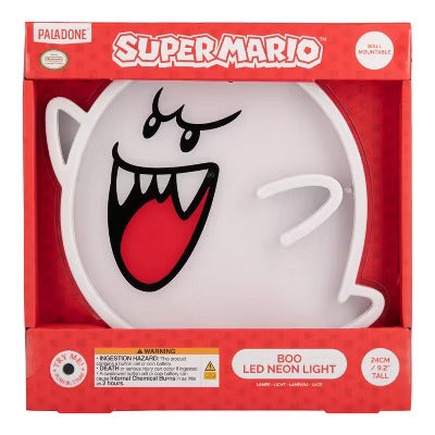 Super Mario Boo Wall Mountable LED Neon Light