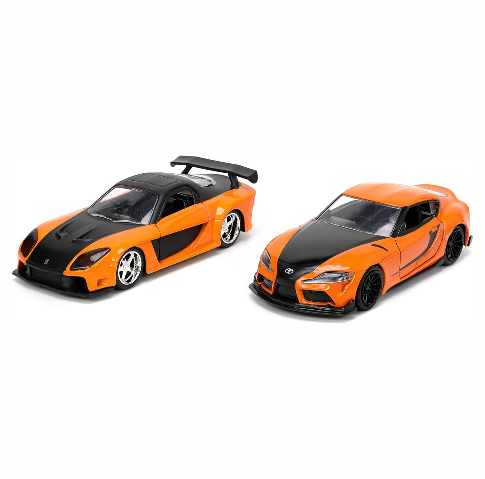 Jada Fast & Furious 1:32 Han's Mazda RX-7 & Toyota GR Supra Die-cast Car Twin Pack