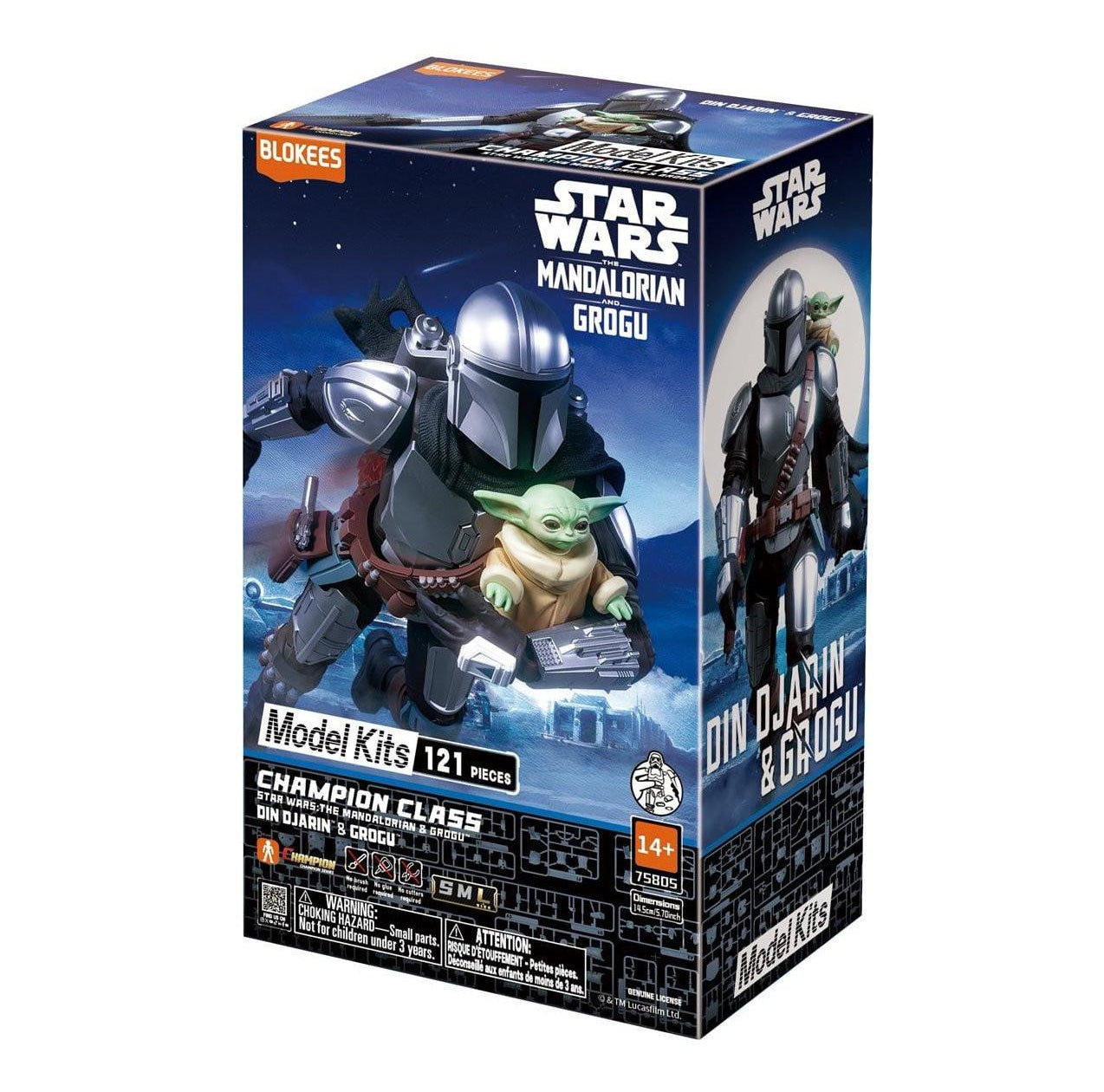 BLOKEES Figures - Star Wars Champion Class - Din Djarin & Grogu Model Kit