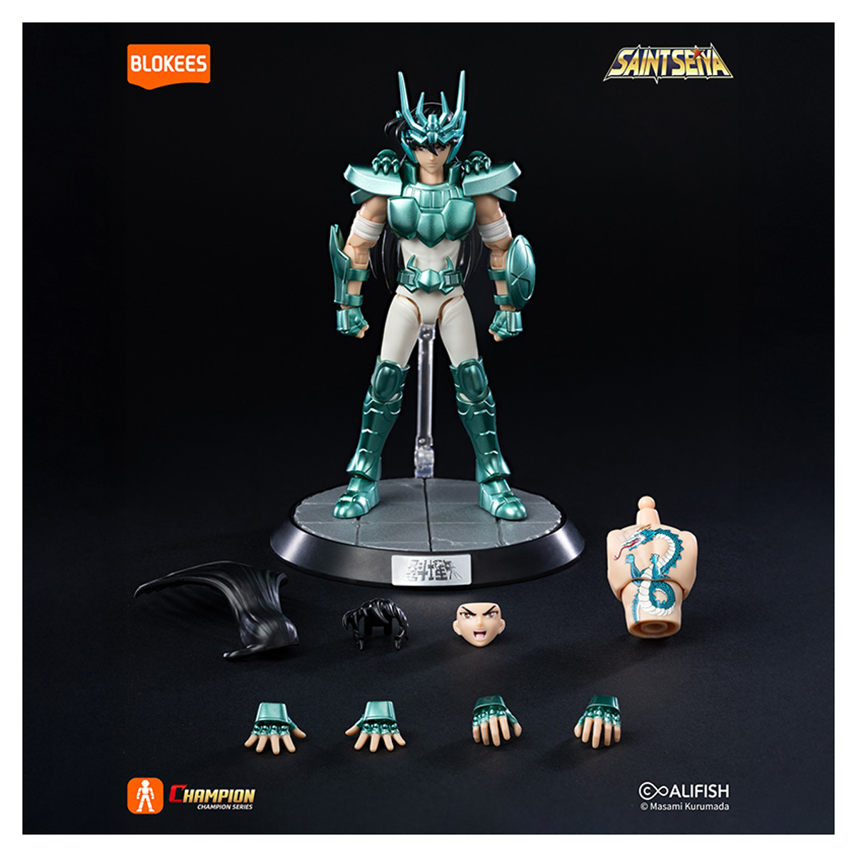 BLOKEES Figures - Saint Seiya Champion Class - Dragon Shiryu Model Kit