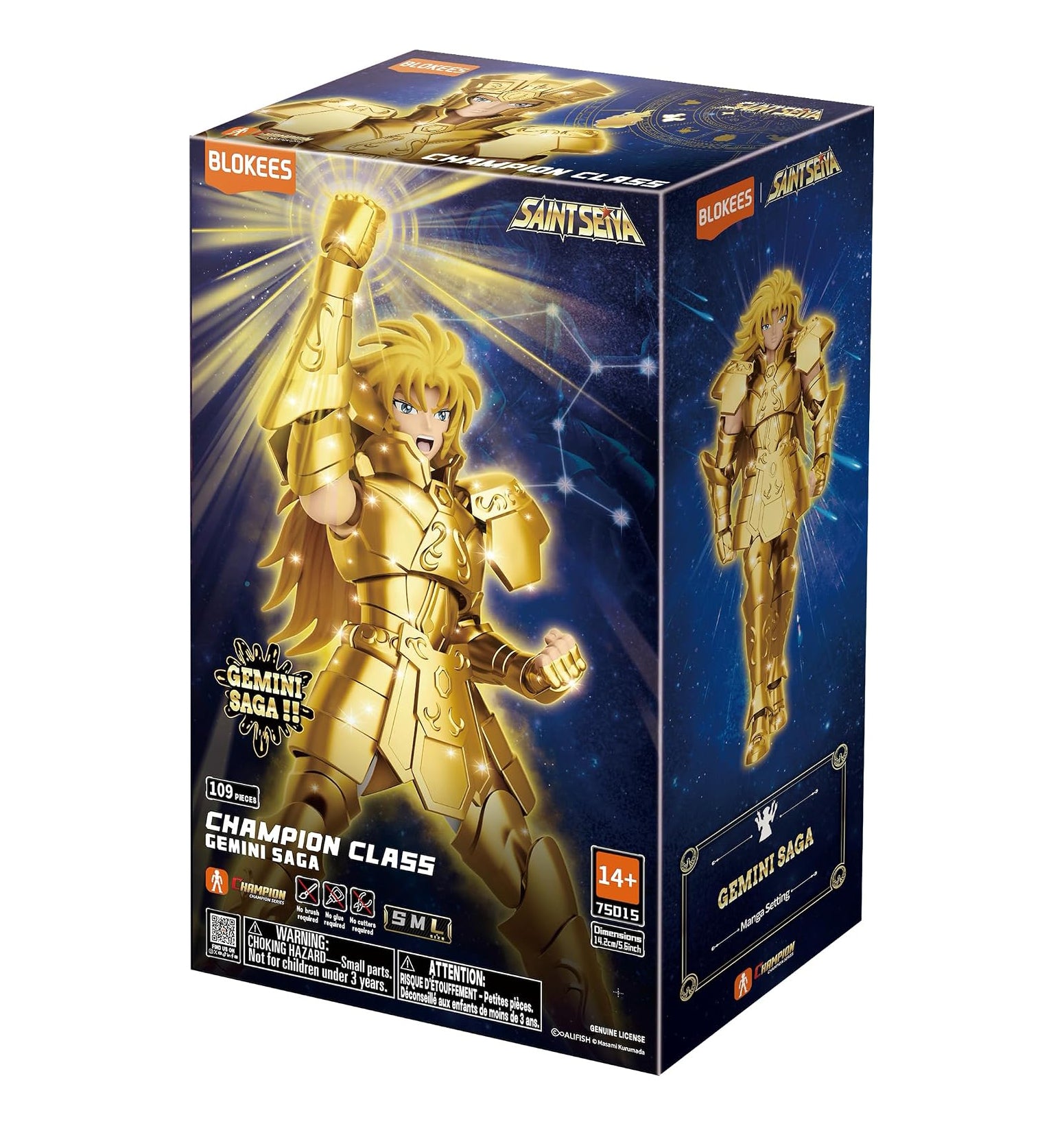 BLOKEES Figures - Saint Seiya Champion Class - Gemini Saga Model Kit