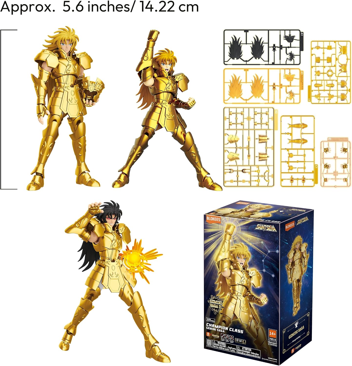 BLOKEES Figures - Saint Seiya Champion Class - Gemini Saga Model Kit