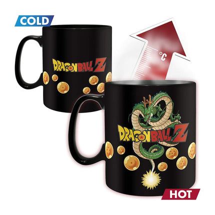 ABYSTYLE Dragon Ball Z Vegeta Heat Change Mug 16 Fl Oz and (1) Coaster Capsule Corp