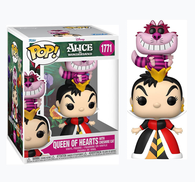 Funko POP! Disney #1771: Alice in Wonderland - Queen of Hearts with Cheshire Cat