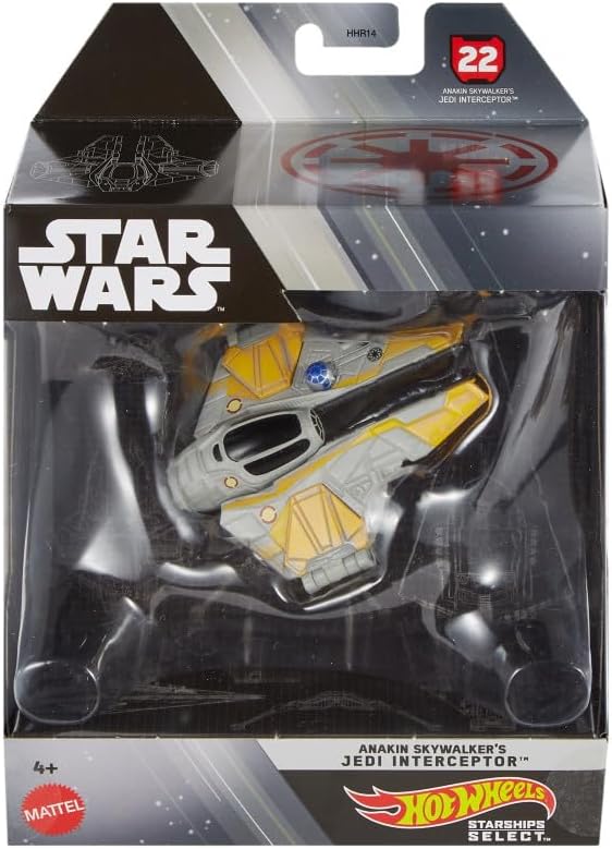 STAR WARS Hot Wheels Starships Select Premium Die-Cast Anakin Skywalker's Jedi Interceptor