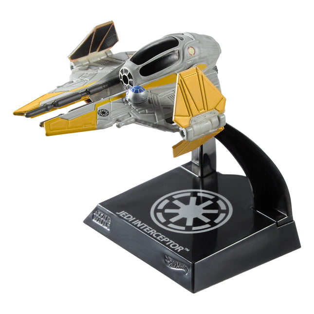 STAR WARS Hot Wheels Starships Select Premium Die-Cast Anakin Skywalker's Jedi Interceptor