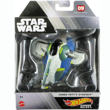 STAR WARS Hot Wheels Starships Select Premium Die-Cast Jango Fett's Straship