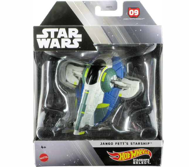 STAR WARS Hot Wheels Starships Select Premium Die-Cast Jango Fett's Straship