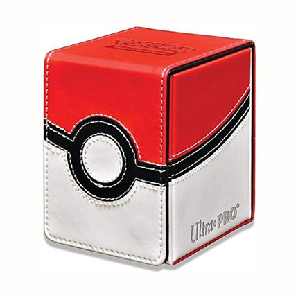 Ultra Pro Poke Ball Alcove Flip Deck Box, Stores & Protects 100 Pokémon Cards Double Sleeves & Standard Size Cards