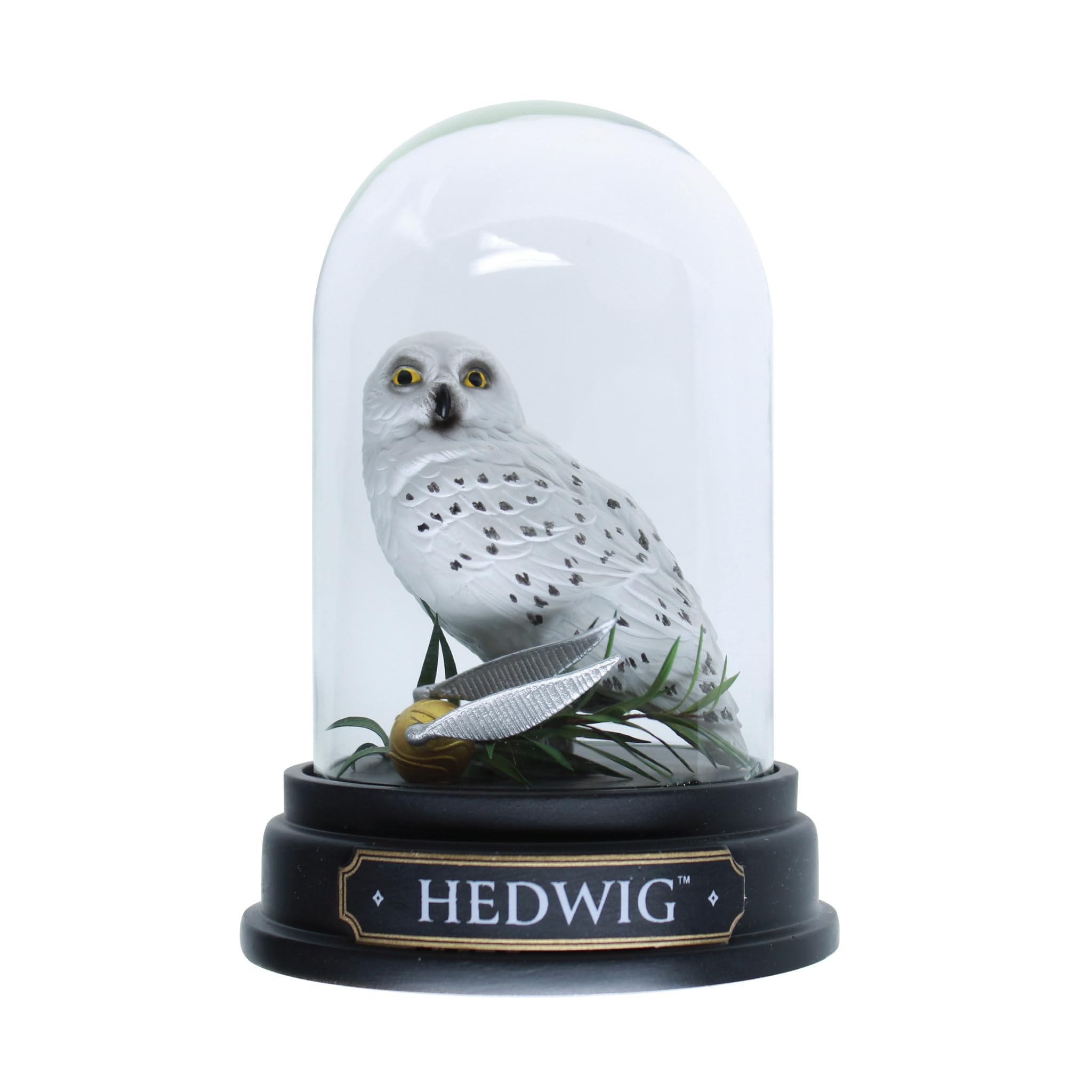 Enesco The Wizarding World of Harry Potter Hedwig The Owl Curiosity Cloche Miniature Figurine, 3.75 Inch