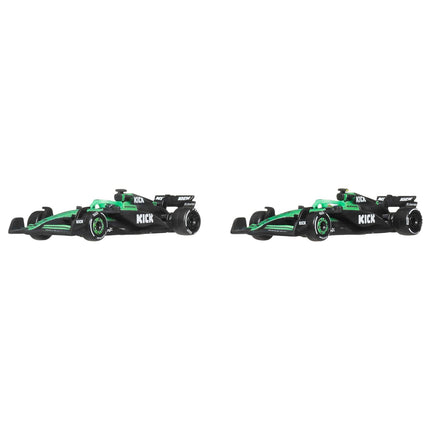 Hot Wheels Premium Formula 1 KICK Sauber F1 Team 2-Pack Set of 2 1:64 Scale Collectible Toy Racecars Featuring #27 Nico Hulkenberg & #5 Gabriel Bortoleto