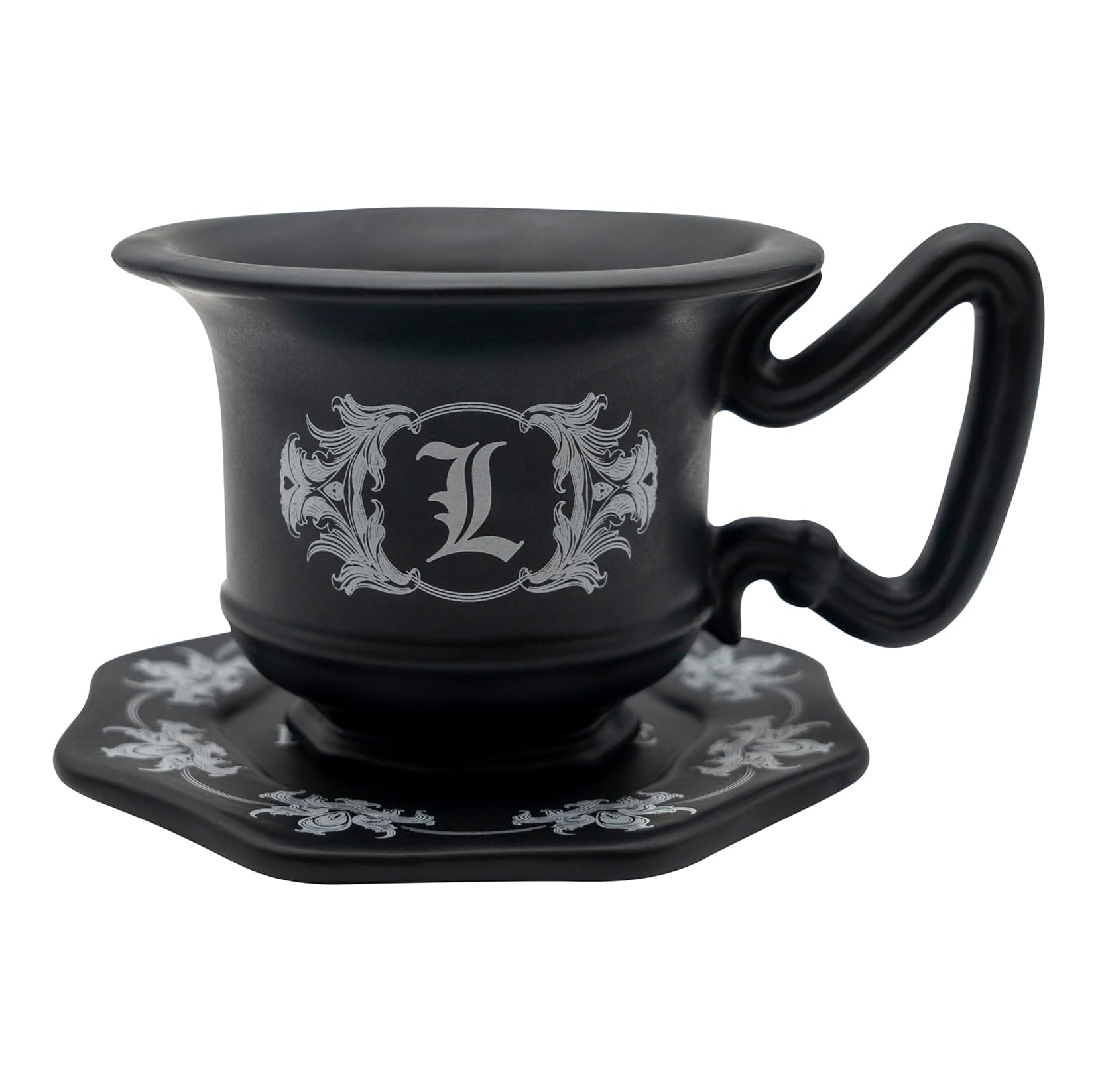 ABYSTYLE Death Note L 3D Coffee Mug with Saucer Anime Mug for Fans Drinkware Home & Kitchen Merch