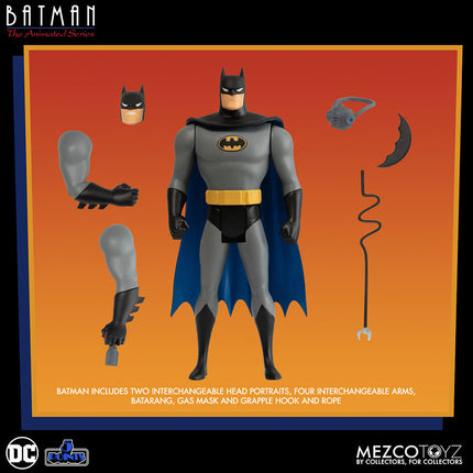 DC 5 Points The Animated Series Batman Action 4” Figure Mezco Series 1