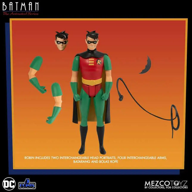 DC 5 Points The Animated Series Batman Action 4” Figure Mezco Series 1