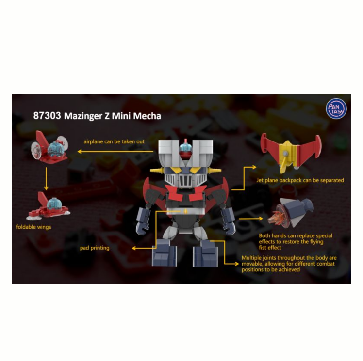 Mazinger Z Pantasy Mazinger Z Mini Mecha Building Block Set