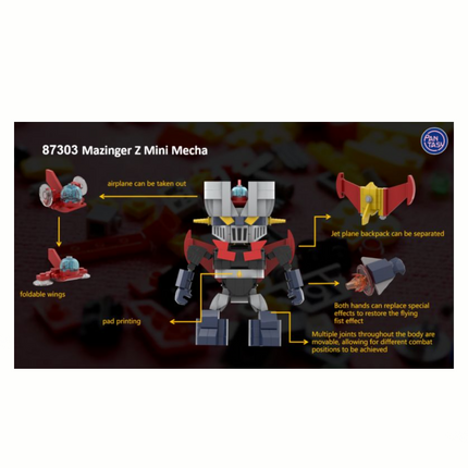 Mazinger Z Pantasy Mazinger Z Mini Mecha Building Block Set
