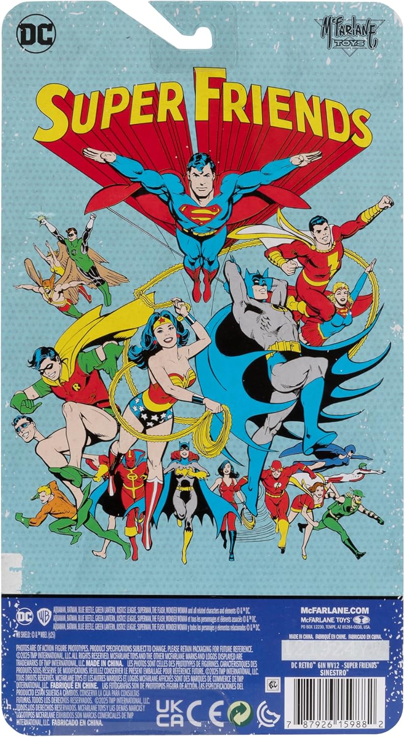 McFarlane Toys DC Retro - Super Friends Sinestro 6in Action Figure