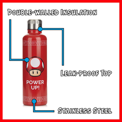 Super Mario Bros. Power UP! Water Bottle, 500 mL