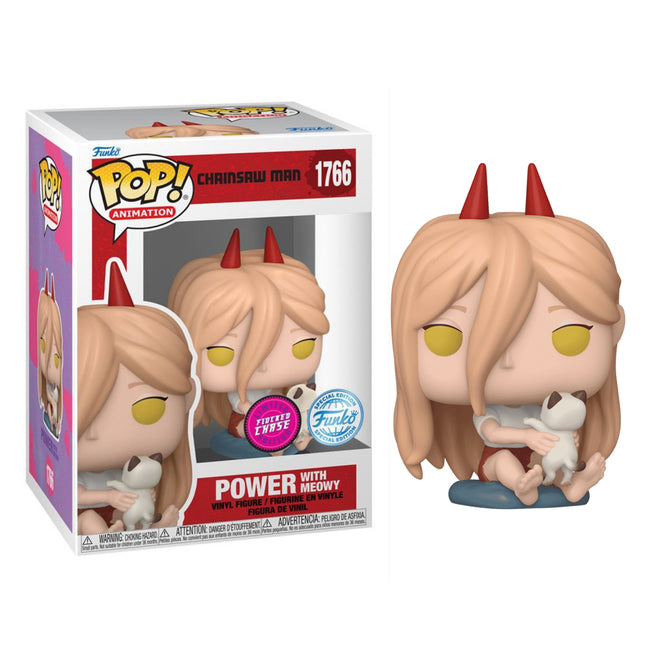 Funko Pop! Animation #1766: Chainsaw Man - Power with Meowy (Funko Special Edition)