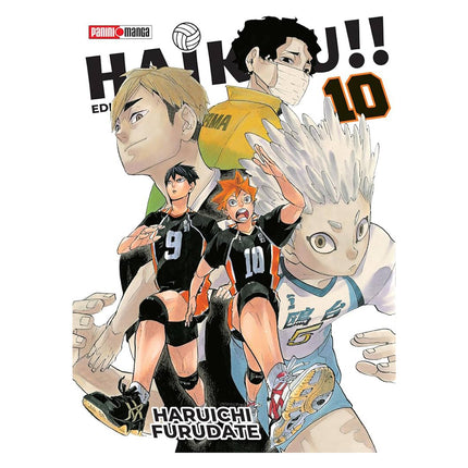 HAIKYU!! Vol. 10 (PANINI) Paperback (SPANISH EDITION) 3 in 1 Ver.