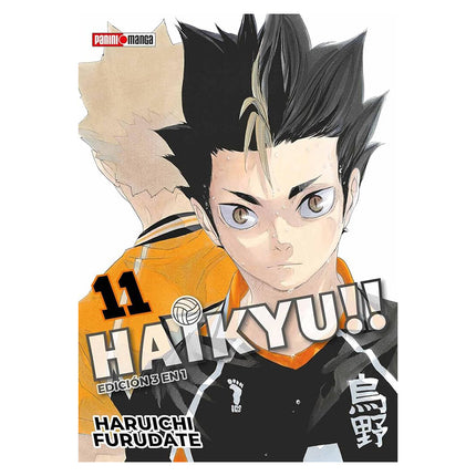 HAIKYU!! Vol. 11 (PANINI) Paperback (SPANISH EDITION) 3 in 1 Ver.