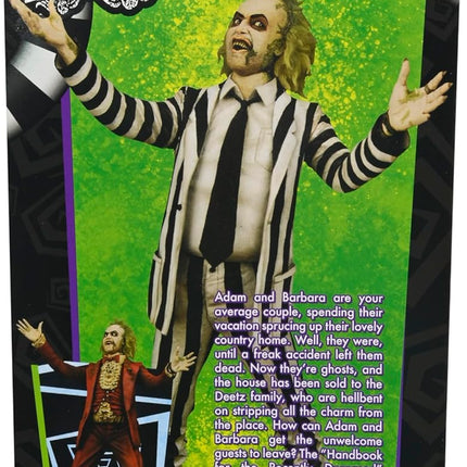 NECA Beetlejuice Collectible Action Figure |Officially Licensed Movie Classic, (1988) Black & White Suit, 7" Scale
