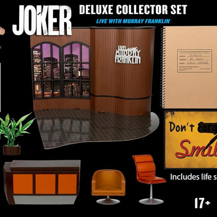 McFarlane Toys - DC Multiverse Joker Movie (Limited Edition Deluxe Collector Set - Live with Murray Franklin) Action Figures Diorama (Ciudadmangacr.com Exlusive)